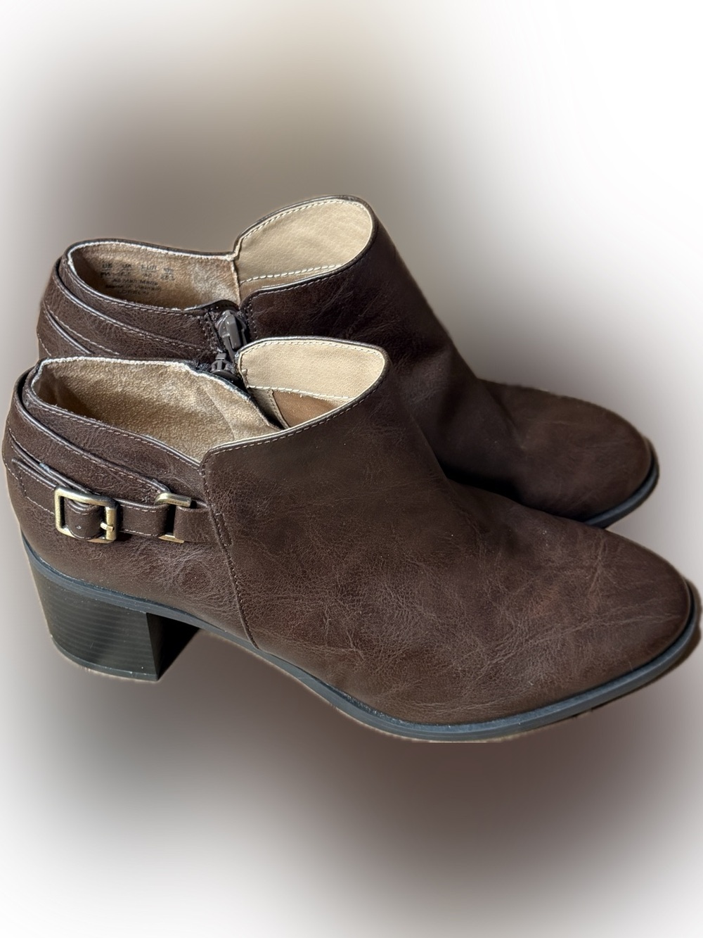 Life Stride Brown Booties
